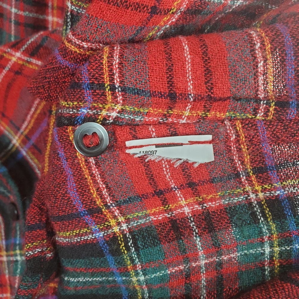 Madewell plaid hilo button up top size XS - Picture 4 of 4